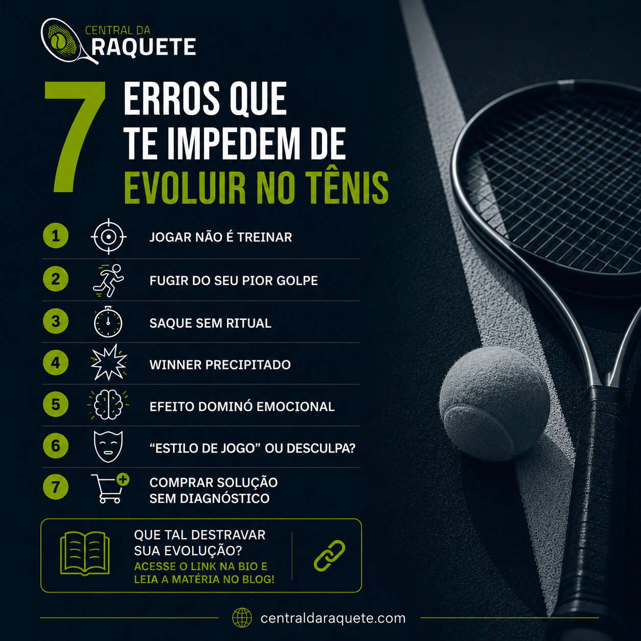 7 Dicas breves, rápidas e diretas contra os seus erros 
